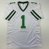 Autographed/Signed Ahmad Sauce Gardner New York White Retro Football Jersey Beckett BAS COA