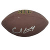 Autographed/Signed Earl Campbell Houston Oilers Full Size F/S Brown Football JSA COA