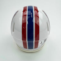 Autographed/Signed Earl Campbell Houston Oilers Mini Football Helmet JSA COA