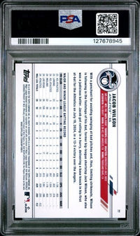 Graded 2025 Topps All Star Game Jacob Wilson #77 Rainbow Foil Rookie RC Baseball Card PSA 10 Gem Mint