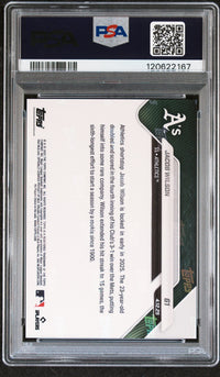 Graded 2025 Topps Now Jacob Wilson #61 Black Foil /10 Rookie RC Baseball Card PSA 9 Mint