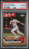 Graded 2025 Topps Now Kristian Campbell #11 Gold Foil /50 Rookie RC Baseball Card PSA 10 Gem Mint