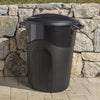 Hyper Tough 32 Gallon Heavy Duty Plastic Garbage Can, Included Lid, Indoor/Outdoor, Black EasyOptionXY LLC