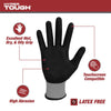 Hyper Tough Performance Grip Gloves, ANSI, Nitrile, Nylon, Spandex, Gray, Large EasyOptionXY LLC