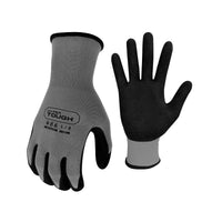 Hyper Tough Performance Grip Gloves, ANSI, Nitrile, Nylon, Spandex, Gray, Medium EasyOptionXY LLC
