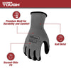 Hyper Tough Performance Grip Gloves, ANSI, Nitrile, Nylon, Spandex, Gray, Medium EasyOptionXY LLC