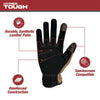 Hyper Tough Cotton Duck Canvas Utility, Unisex Work Gloves, Brown, Medium, HT88981-23 EasyOptionXY LLC