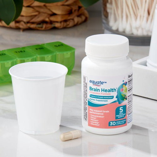 Equate Brain Health 5 Function Formula Capsules Dietary Supplement; 30 Count EasyOptionXY LLC