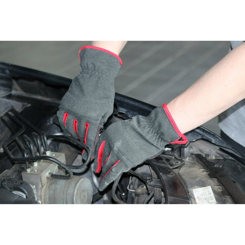 Hyper Tough Black Synthetic Leather Touch Screen Utility Glove, Men's Large (L), 1pair EasyOptionXY LLC