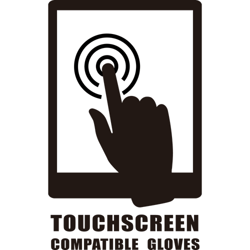 Hyper Tough Black Synthetic Leather Touch Screen Utility Glove, Men's Large (L), 1pair EasyOptionXY LLC