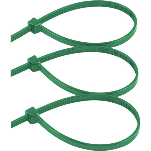 Hyper Tough 8in. Green Zip Ties 100 Pack, 75lb. Tensile Strength, Nylon Mount Cable Ties, Resealable Bag, 38103 EasyOptionXY LLC
