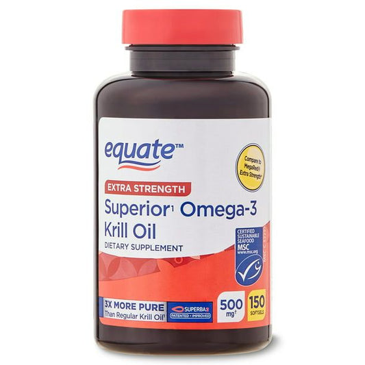 Equate Extra Strength Krill Oil; 500 mg; 150 Count