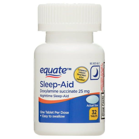 Equate Doxylamine Succinate Sleep-Aid Tablets; 25 mg; 32 Count EasyOptionXY LLC