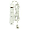 Hyper Tough 6 Outlet 6ft Surge 900-Joule Protection with Glossy White EasyOptionXY LLC