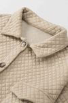 Comfortable Button-Down Collared Jacket Classic Lightweight Classic Design With Pockets