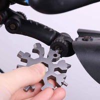 18-in-1 Multi-Tool Stainless Steel Snowflake-Shaped Tool