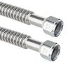 10 Pcs 1" FIP x 1" FIP x 18" SS Corrugated Hose