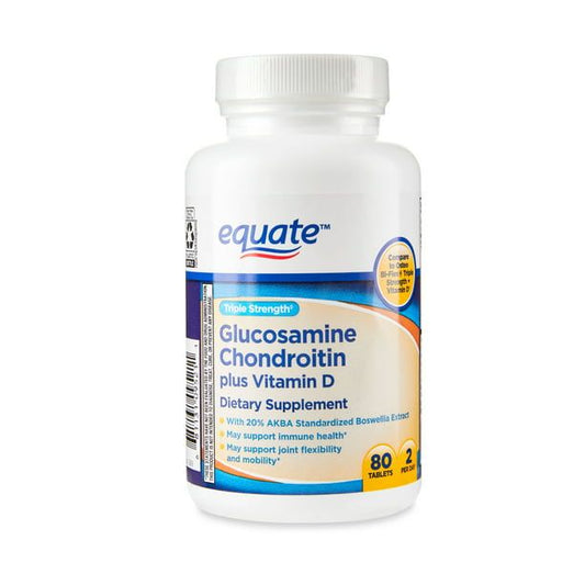Equate Triple Strength Glucosamine Chondroitin Plus Vitamin D Tablets; 80 Count EasyOptionXY LLC