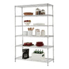Hyper Tough Chrome Wire Shelf 6-Tier 72"H x 47.7"W x 18"D, 2100lbs Total Capacity EasyOptionXY LLC