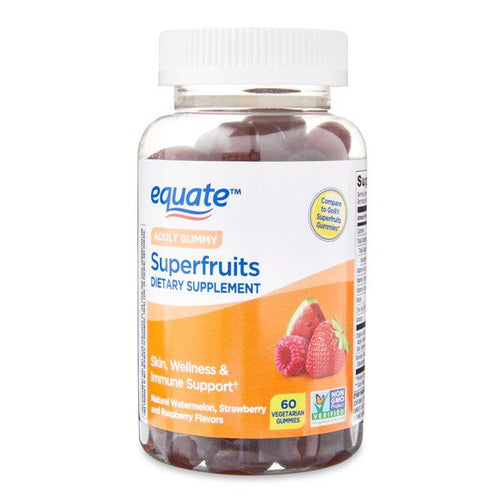 Equate Superfruits Vegetarian Gummy Supplement for Skin and Immune Support; 60 Count EasyOptionXY LLC