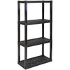 Hyper Tough 4-Tier Shelving Unit, W30 x D14 x H57" Multipurpose Home Storage Organizer, Black, Pack of 2 EasyOptionXY LLC