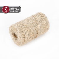Hyper Tough 190' Jute Twine Natural, Biodegradable, 7 lb Working Load Limit, Brown, Rope EasyOptionXY LLC