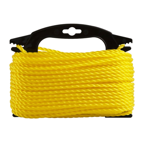 Hyper Tough Item PT4100-HT, Polypropylene Twisted Rope, Yellow, 1/4" x 100', 1 Each EasyOptionXY LLC