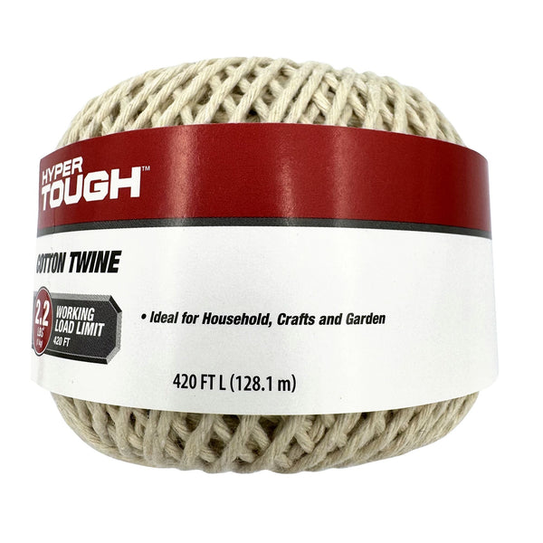 Hyper Tough 420 feet Cotton Household Twine, Natural Color EasyOptionXY LLC