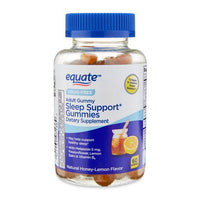 Equate Drug-Free Sleep Support Gummies Dietary Supplement; Honey-Lemon Flavor; 60 Count EasyOptionXY LLC