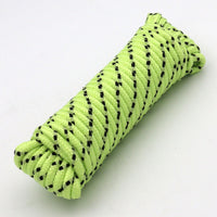 Hyper Tough 1/4 inch x 50 feet Glow-in-Dark Polypropylene Rope, Green EasyOptionXY LLC