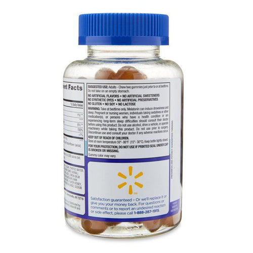 Equate Drug-Free Sleep Support Gummies Dietary Supplement; Honey-Lemon Flavor; 60 Count EasyOptionXY LLC