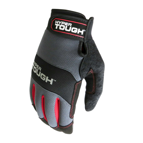Hyper Tough High Dexterity General Purpose Work Glove, Mesh, Synthetic Leather Palm, Men's Medium EasyOptionXY LLC