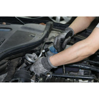 Hyper Tough HPPE ANSI A4 Anti Cut PU Coated Work Gloves, Full Fingers, Men's Medium Size EasyOptionXY LLC