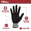 Hyper Tough Performance Grip Gloves, ANSI, Nitrile, Nylon, Spandex, Gray, x-Large EasyOptionXY LLC