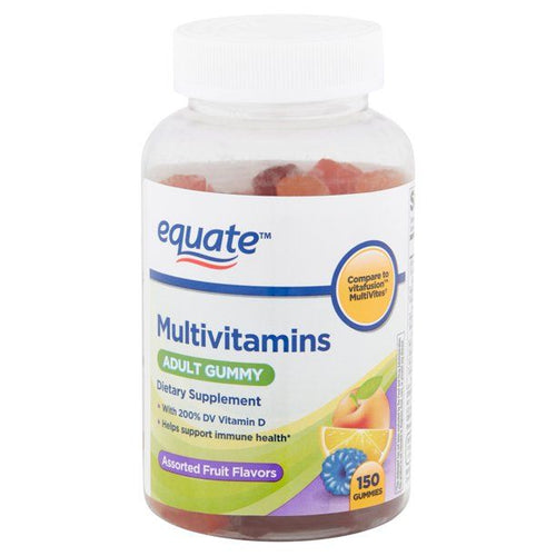 Equate Multivitamins Assorted Fruit Flavors Adult Gummies; 150 Count EasyOptionXY LLC