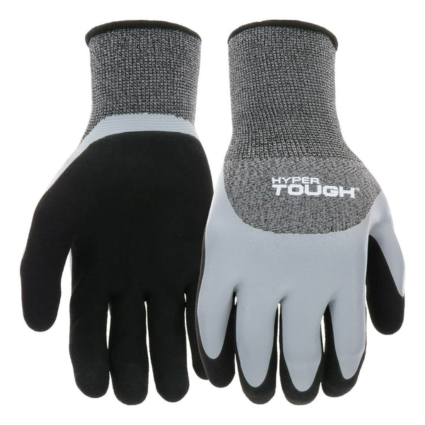 Hyper Tough Double Dipped Latex Gloves, Large, 1 Pair Workwear Safety Glove Type EasyOptionXY LLC