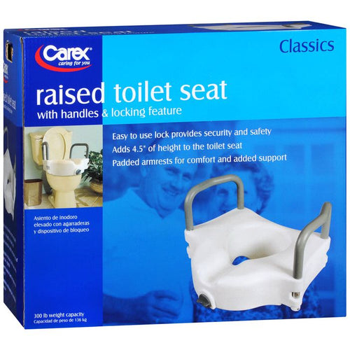 Carex® Elevated Toilet Seat with Arms