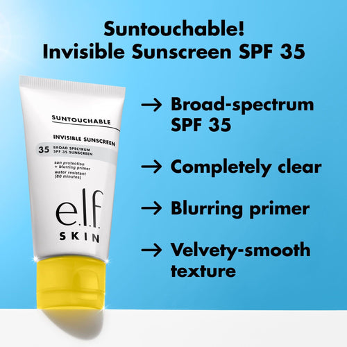 e.l.f. SKIN Suntouchable Invisible Sunscreen SPF 35, 1.7 fl oz EasyOptionXY LLC