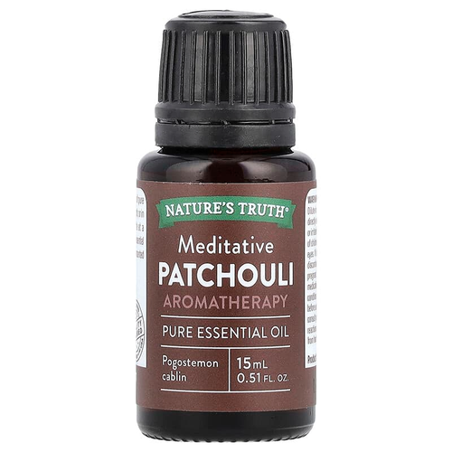 Nature's Truth Essential Oil, Pure, Aromatherapy, Patchouli, Meditative 0.51 Fl Oz