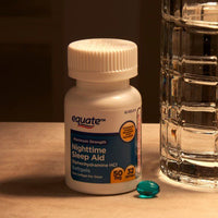 Equate Maximum Strength Nighttime Sleep Aid Softgels; 50 mg; 32 Count EasyOptionXY LLC