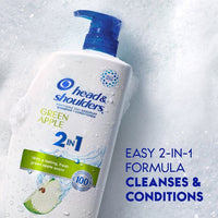 Head and Shoulders 2 in 1 Dandruff Shampoo and Conditioner; Green Apple; 28.2 oz EasyOptionXY LLC