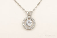 Designer Ryze Cubic Zirconia Sterling Silver Necklace