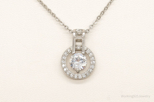 Designer Ryze Cubic Zirconia Sterling Silver Necklace
