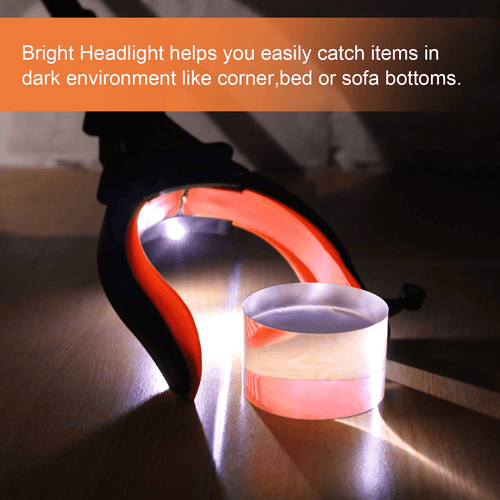 Kekoy 2-Pack Folding Reacher Grabber Tool with Light, 32 inch Aluminum Trash Picker Reaching Assist Pick up Tool Orange EasyOptionXY LLC