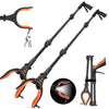 32" 2 Pack Reacher Grabber Tool with Light, Kekoy Trash Claw Grabber Reaching Assist Pick up Tool Orange EasyOptionXY LLC