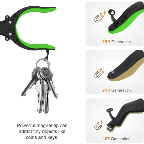 Kekoy 2-Pack 32" Foldable Reacher Grabber Tool with Light and Magnet, 360¡ã Rotating Head, Trash Picker Grabber, Reaching Assist Tool for Litter Pick up, Claw Grabbers for Elderly, Arm Extension EasyOptionXY LLC