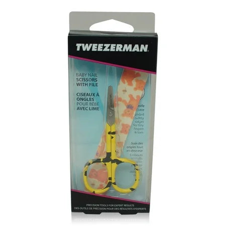 Tweezerman Baby Nail Scissor with Bear Design File, 1 ea