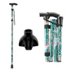 KEKOY Folding Cane, 5-Level Adjustable Height Walking Stick Lightweight Walking Cane for Men & Women - Foldable, Adjustable, Collapsible, Free Standing Cane with 2 Cane Tips EasyOptionXY LLC