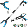 KEKOY 32 inch Grabber Reaching Tool, Reacher Grabber for Elderly, Foldable Gripper and Reaching Tool with Rotating Jaw, Blue Aluminum EasyOptionXY LLC