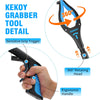 KEKOY 32 inch Grabber Reaching Tool, Reacher Grabber for Elderly, Foldable Gripper and Reaching Tool with Rotating Jaw, Blue Aluminum EasyOptionXY LLC